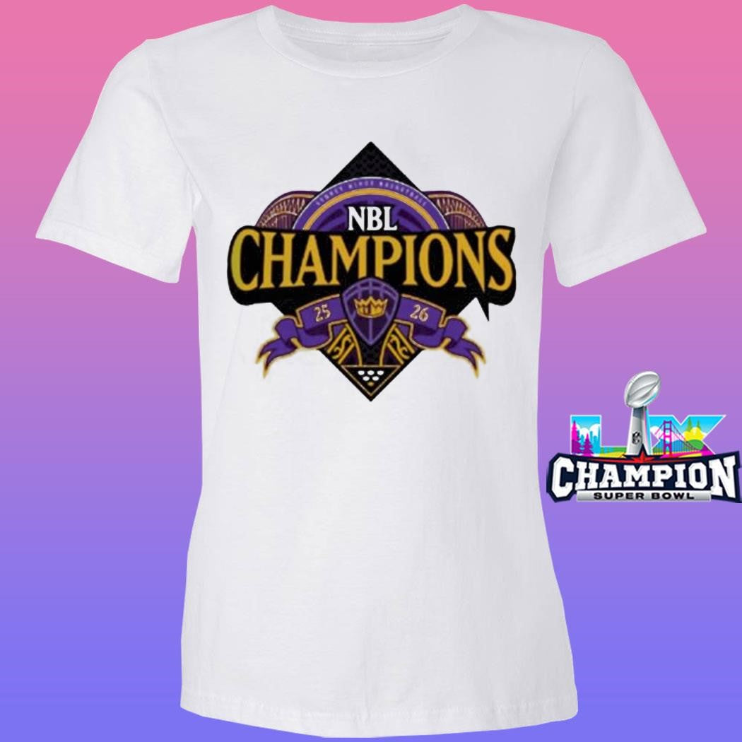 Sydney Kings 2026 Nbl Champions Logo Locker Room Shirt