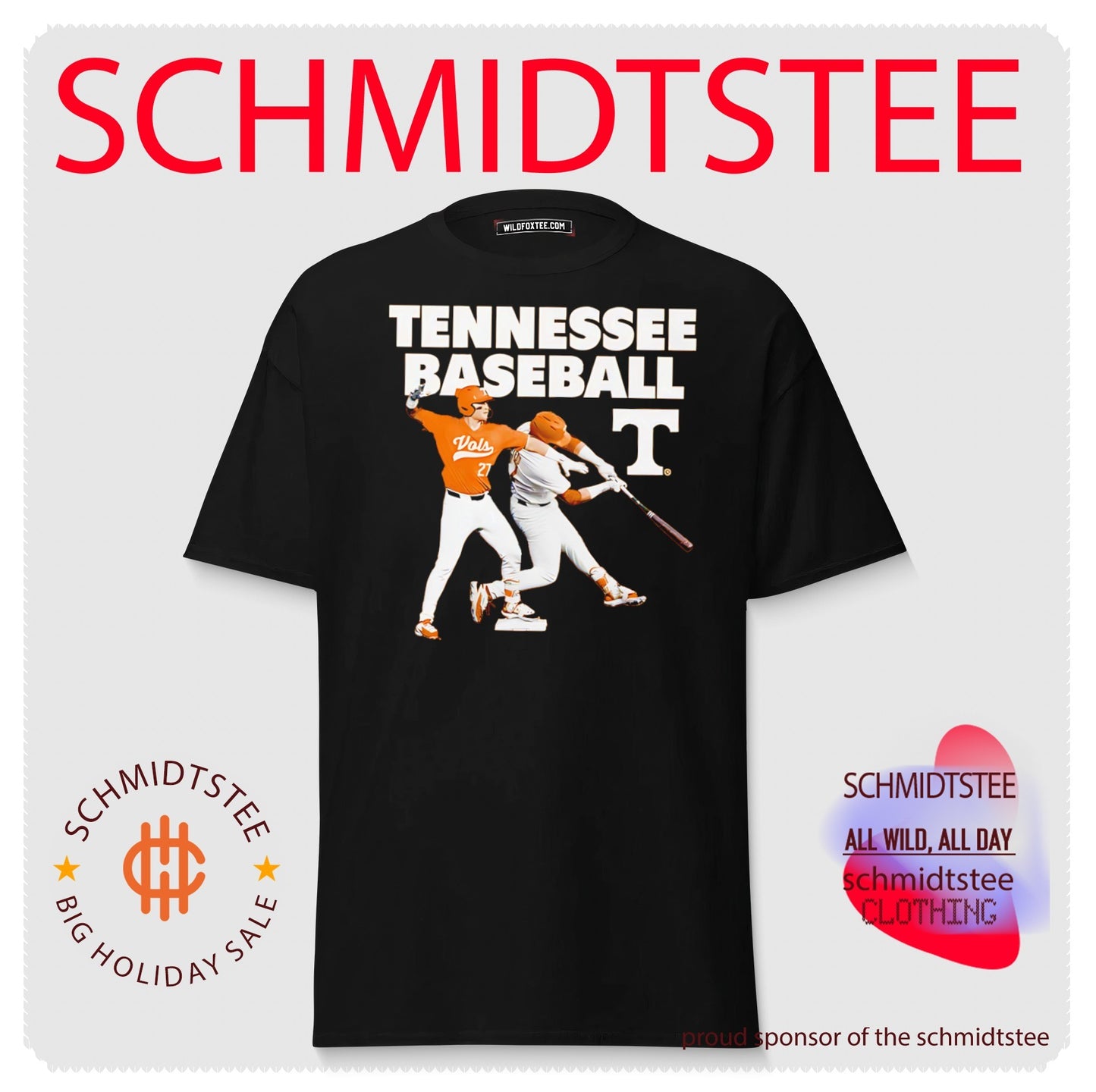 Tennessee Volunteers baseball Reese Chapman illustration shirt
