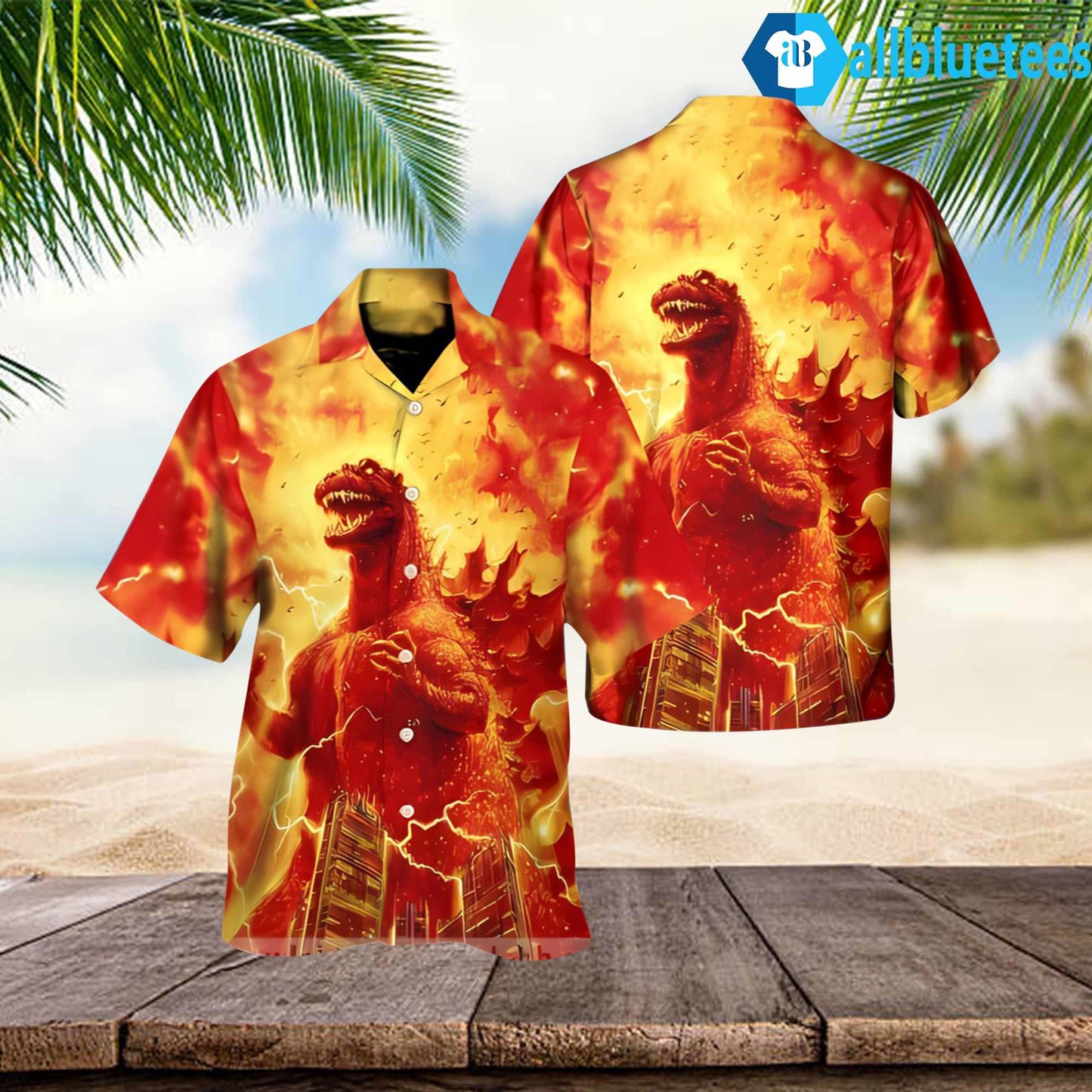 The Godzilla Character Hawaiian Shirt