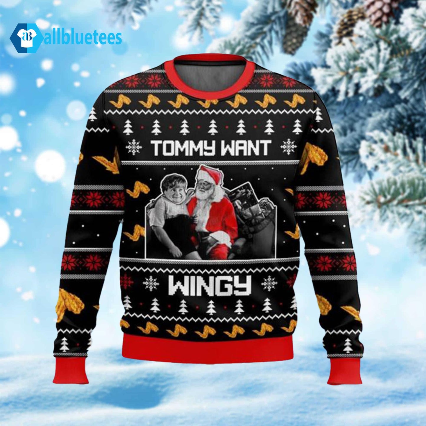 Tommy Want Wingy Ugly Christmas Sweater