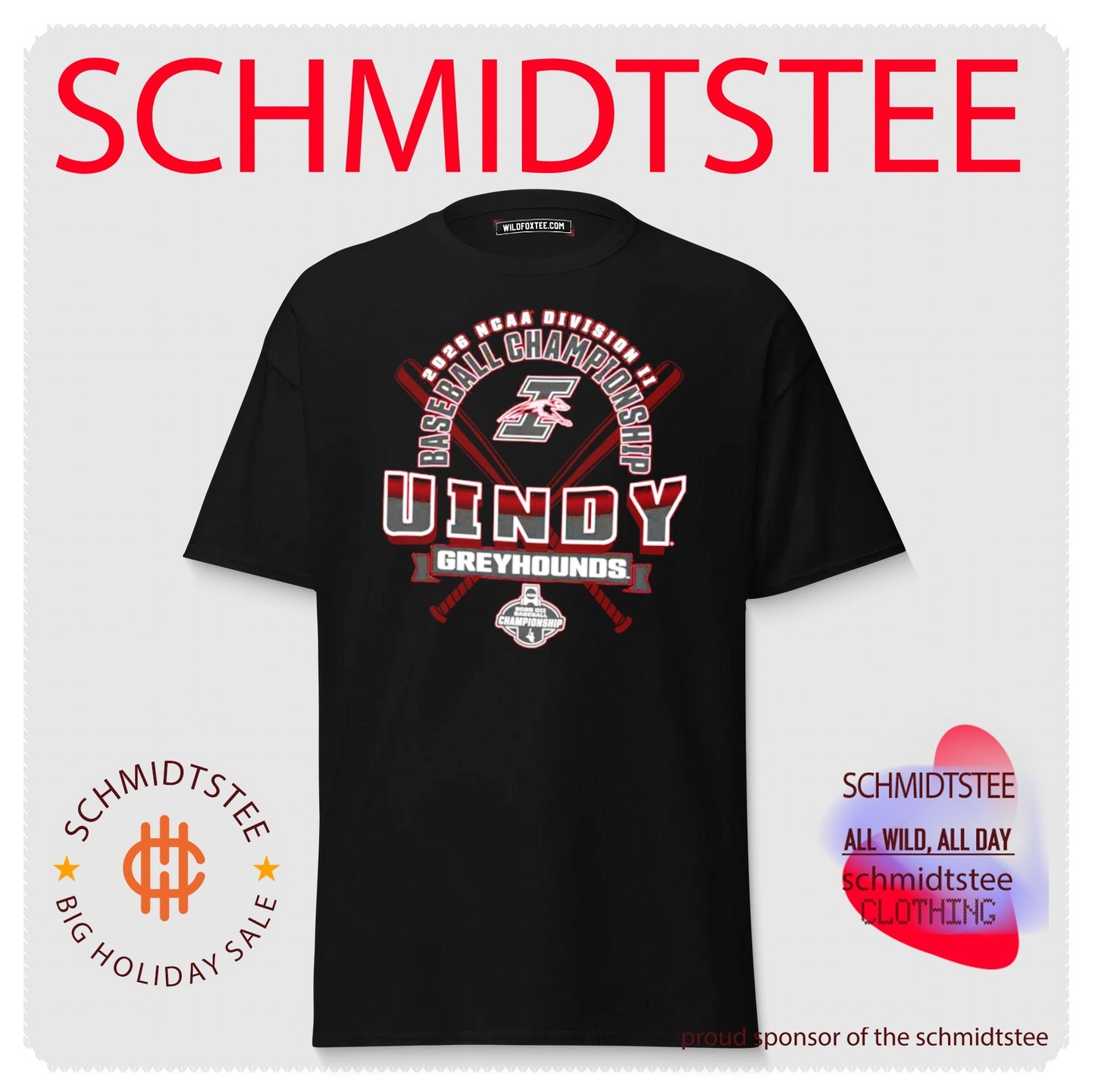 Uindy Greyhounds 2026 NCAA Division II Baseball Championship shirt