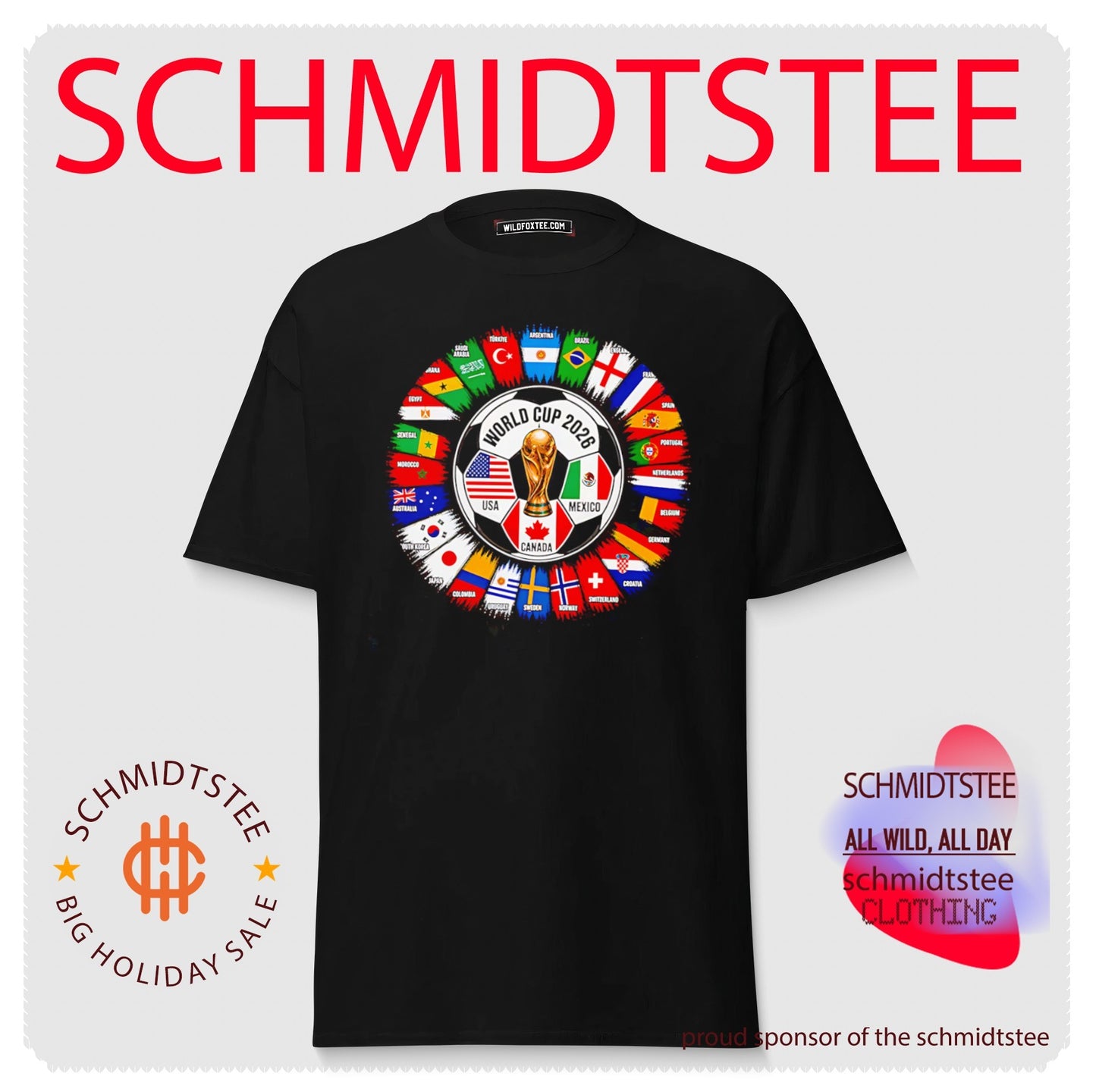 World Cup 2026 flags shirt