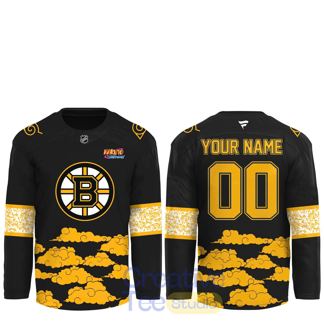 Boston Bruins Naruto Night 2026 Custom Hockey Jersey