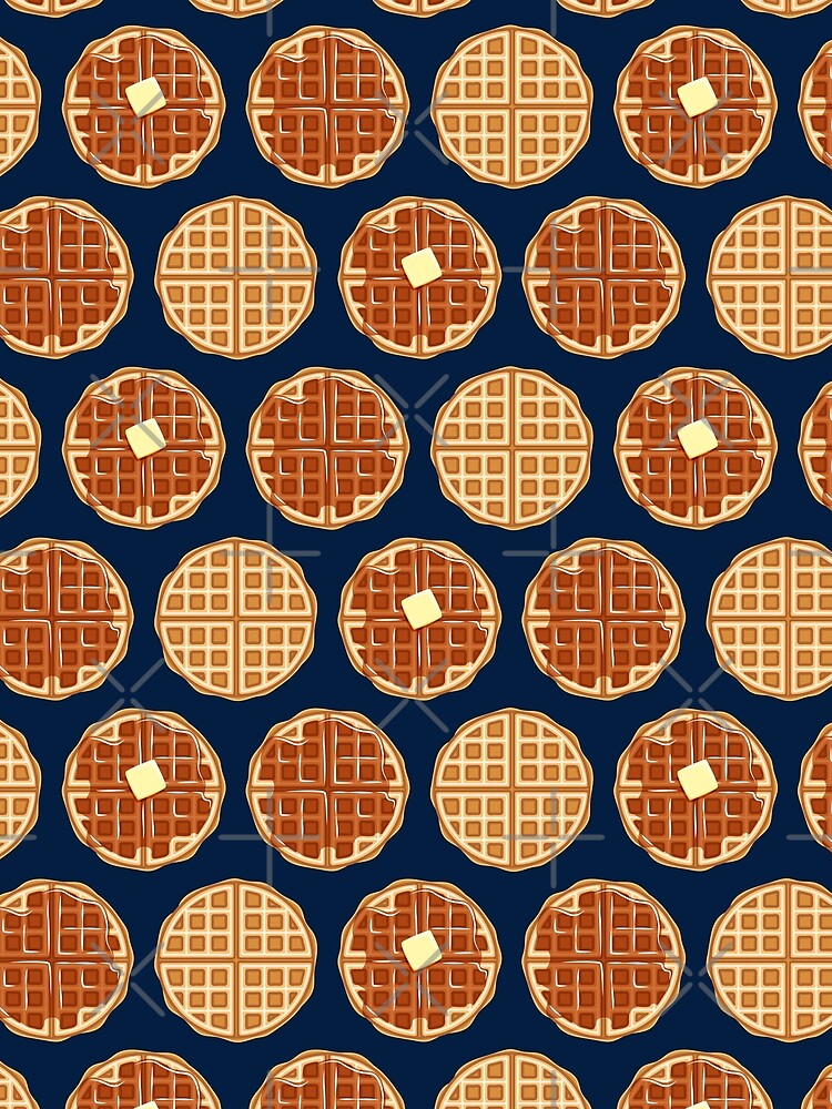 waffles - navy blue by littlearrow