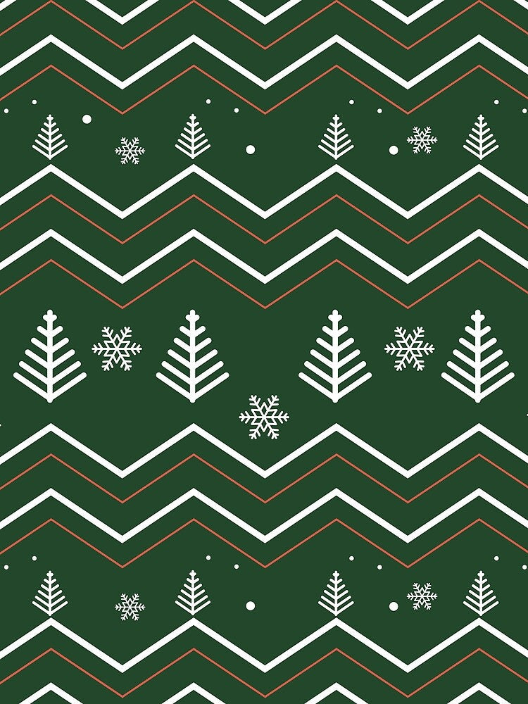 Green and White Holiday Harmony, MMerry, Time, gifts, funny, by Ewelina Niemiec
