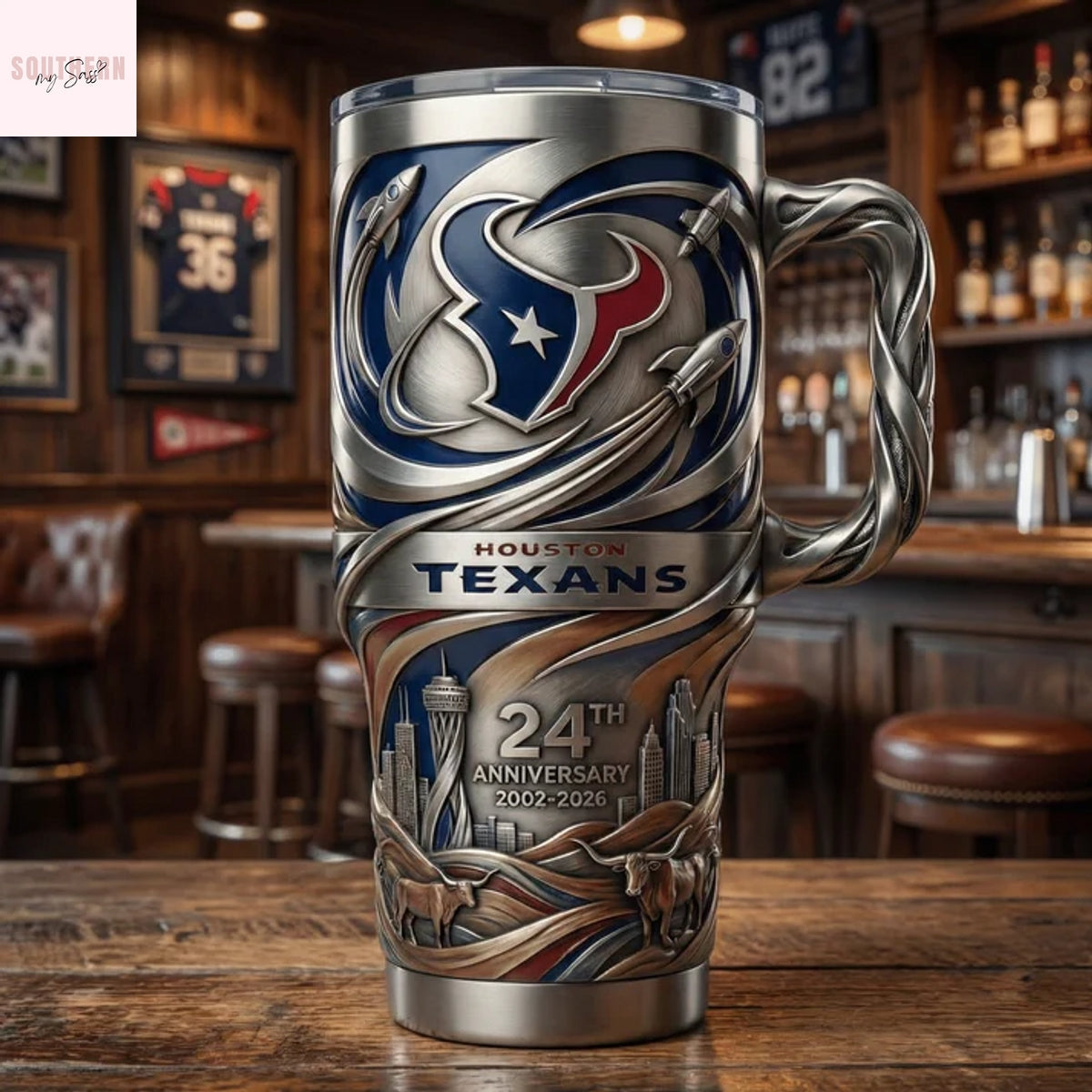 Houston Texans 24th Anniversary Tumbler