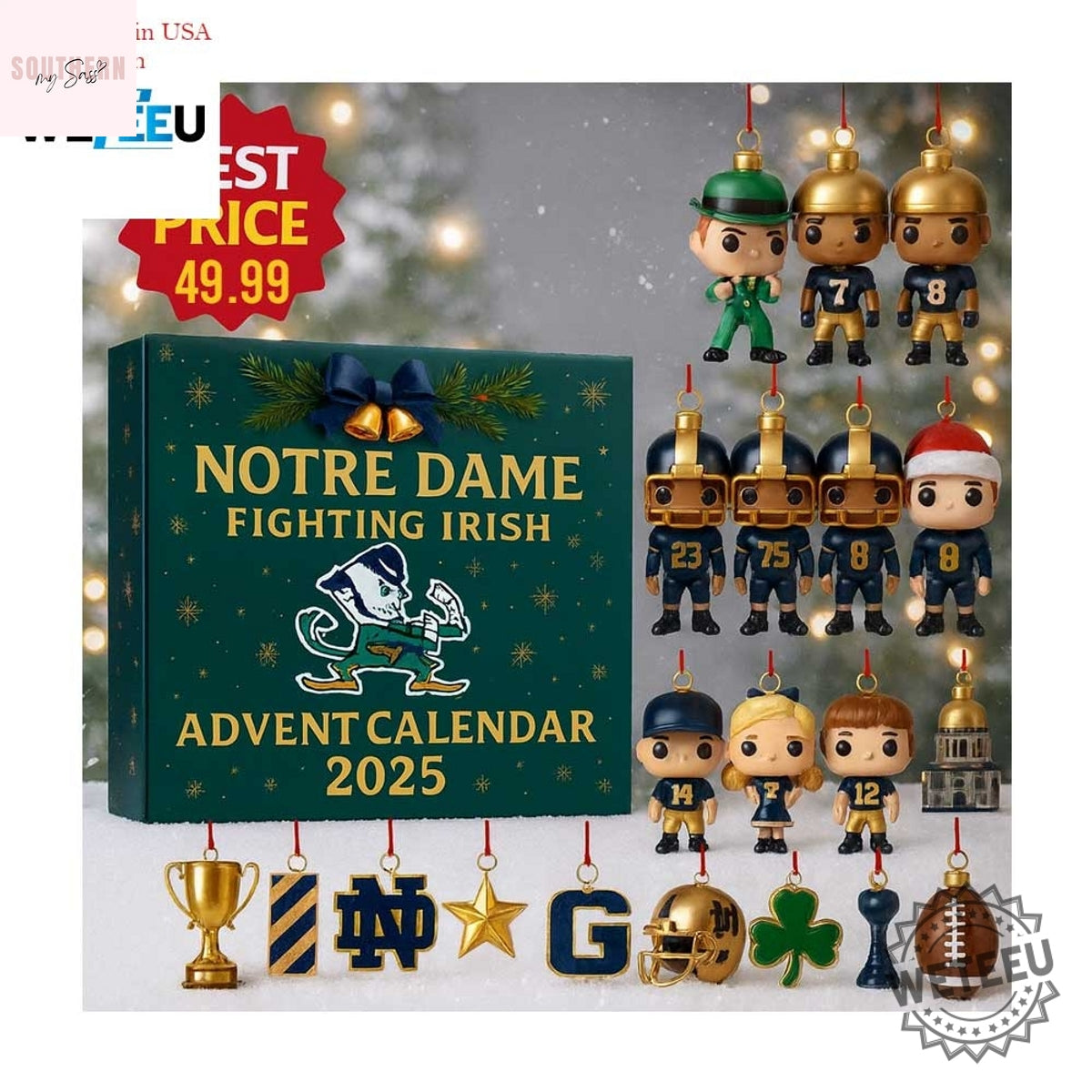 Notre Dame Fighting Irish Advent Calendar