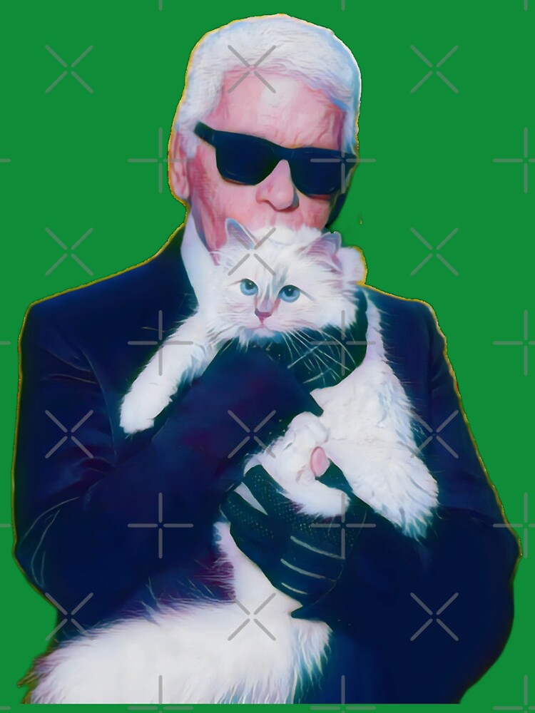 Lagerfeld with Choupette by CMooreWorx