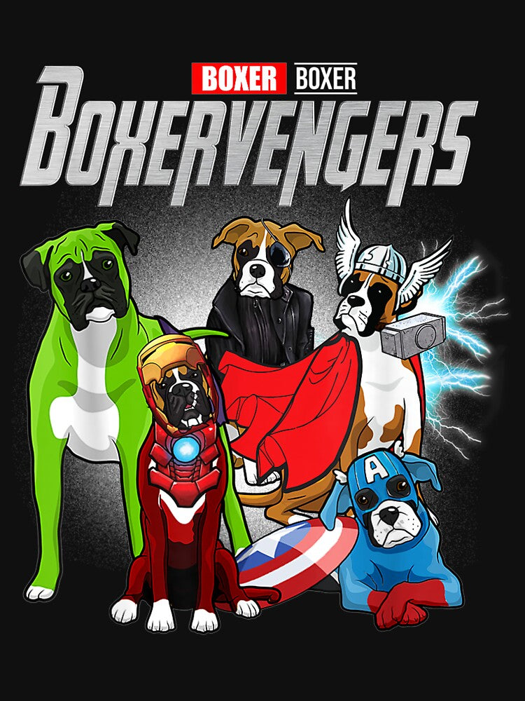 Boxervengers Dog Boxer by Demetria Canion