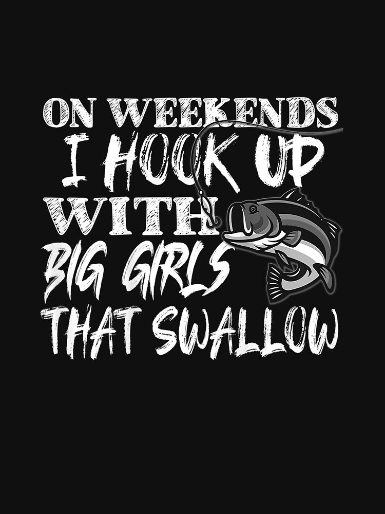Funny Quote Fishing Printed On Back by LucaAndreien