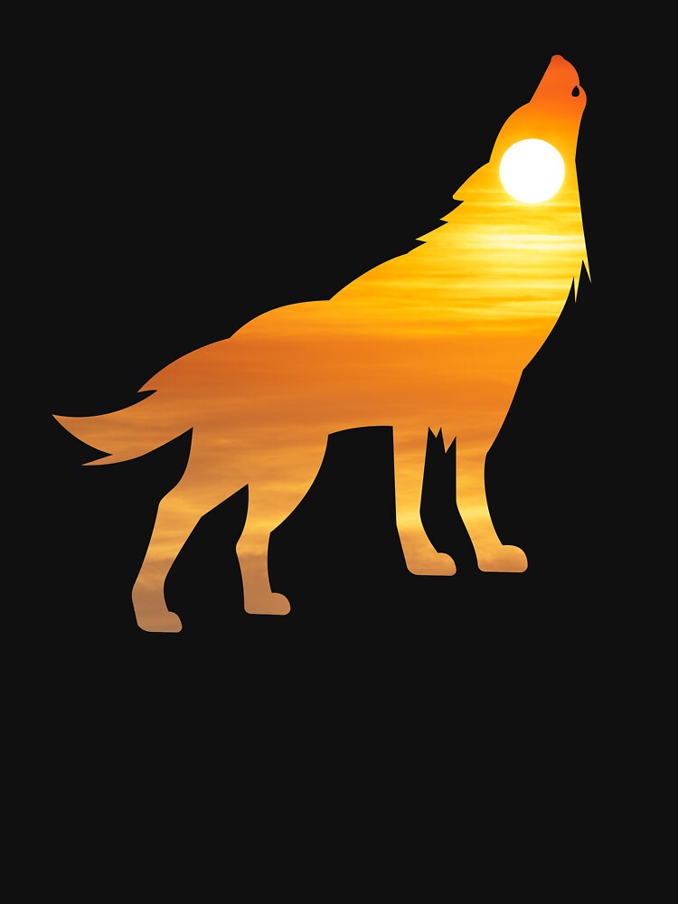 Wolf Silhouette Sunrise by alaechamlal