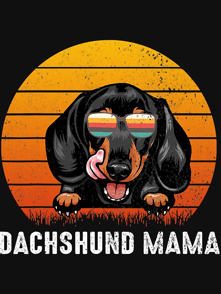 Vintage Dachshund Mom Funny Dog Lover by HenningMadsen
