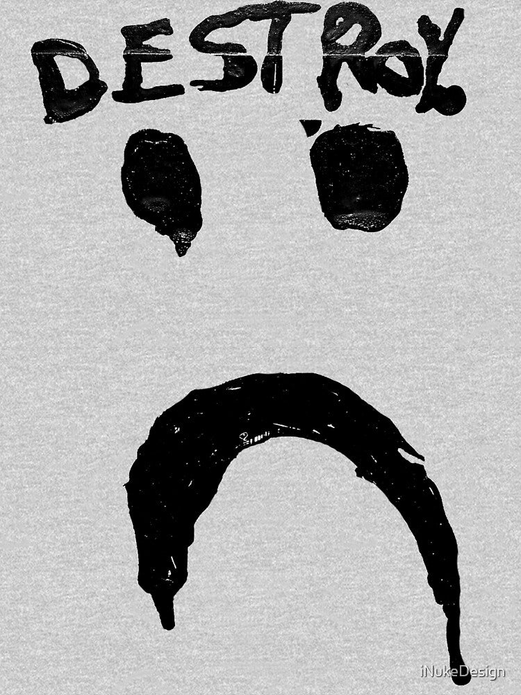 Destroy! Riot Shirt with Destroy Smiley by iNukeDesign