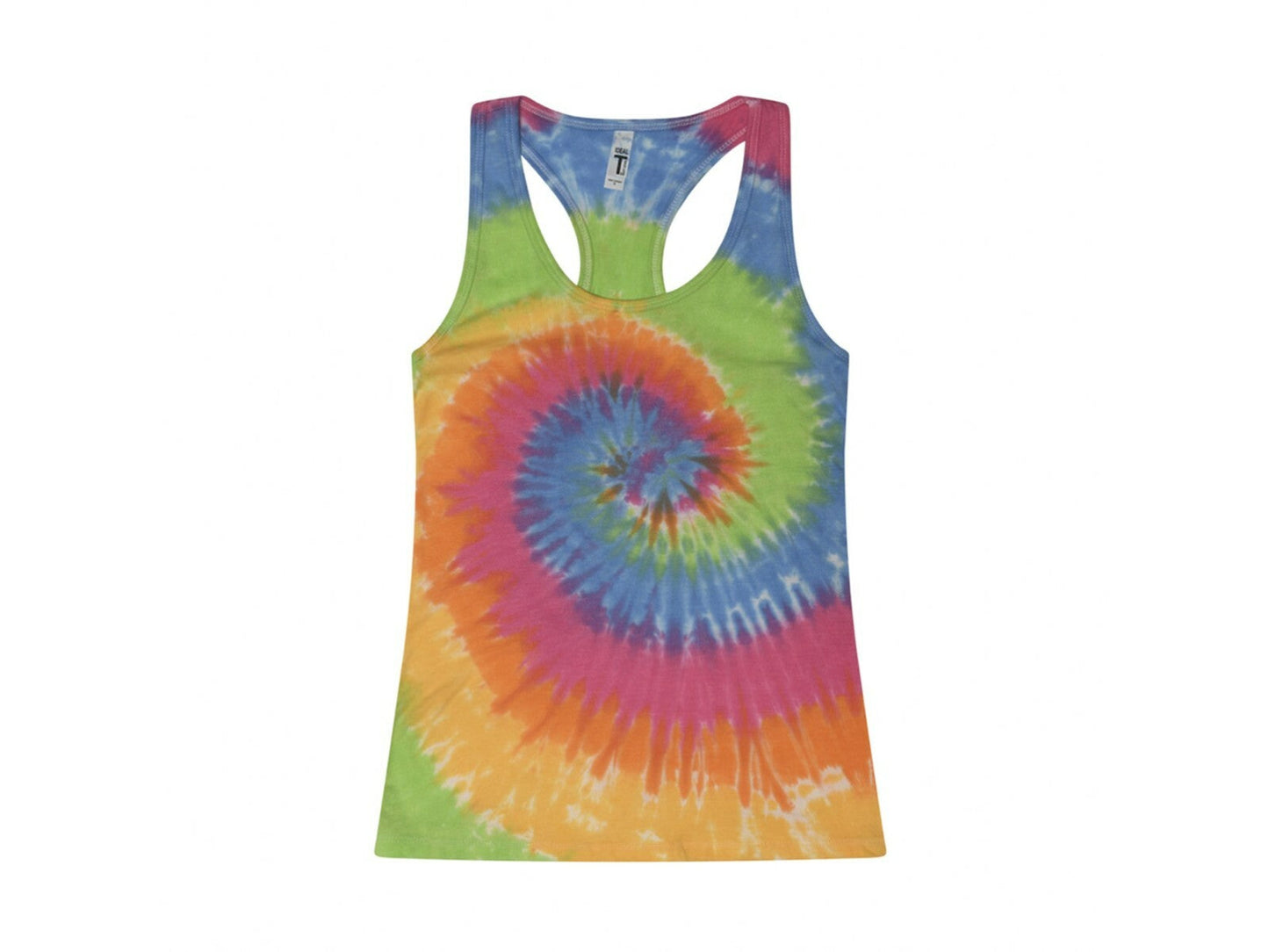 Eternity Tie Dye Racerback Tank Sleeveless T-Shirts Colortone Adult XS-2XL