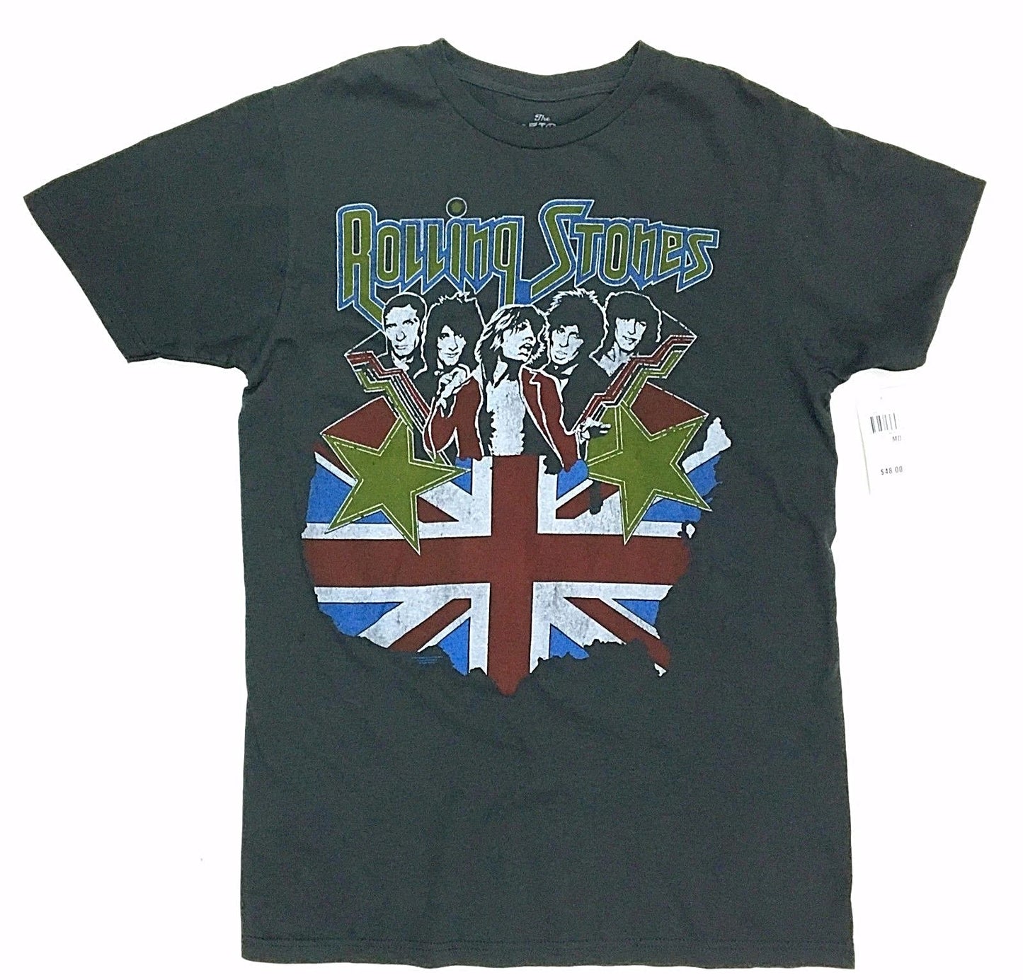 Rolling Stones NORTH AMERICAN TOUR 1981 UNION JACK T-Shirt NWT 100% Authentic