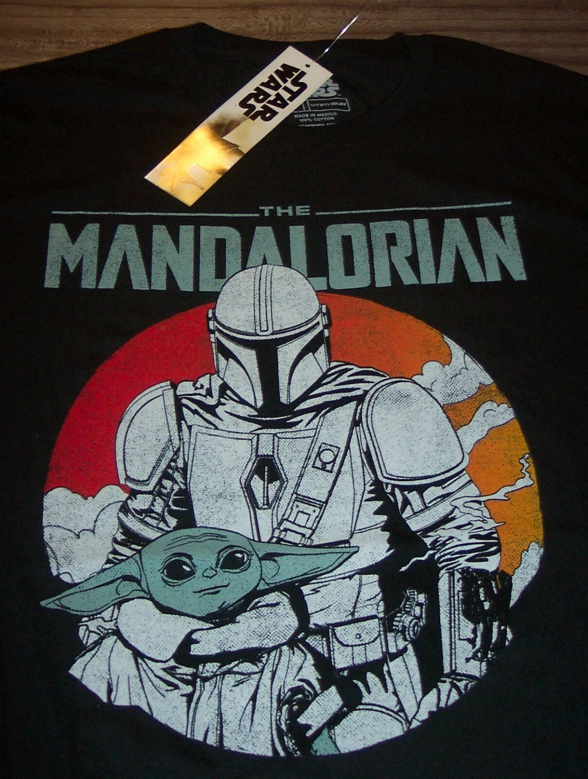 Vintage Style STAR WARS The Mandalorian T-Shirt MENS 2XL XXL NEW W/ TAG