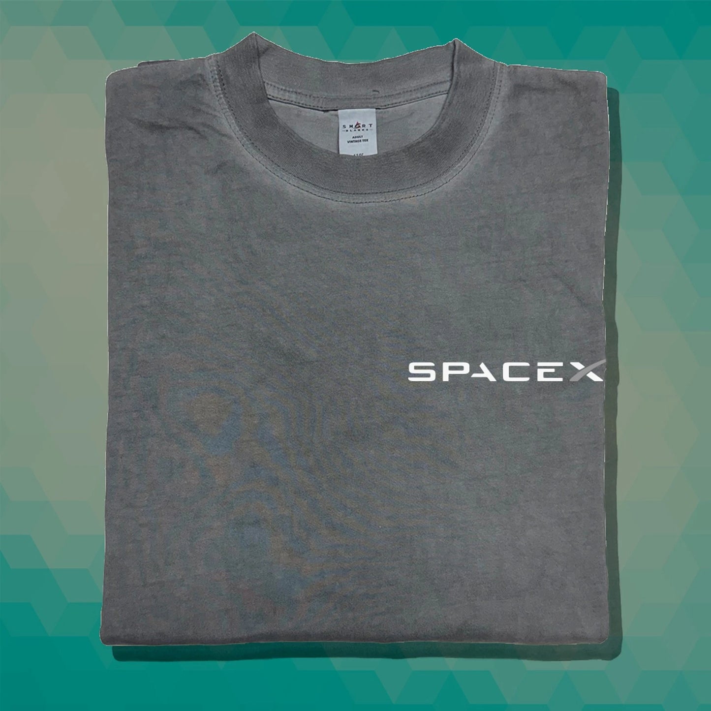 SpaceX Front & Back Print Vintage Premium Tee NASA Elon Musk Tesla Space X BFR