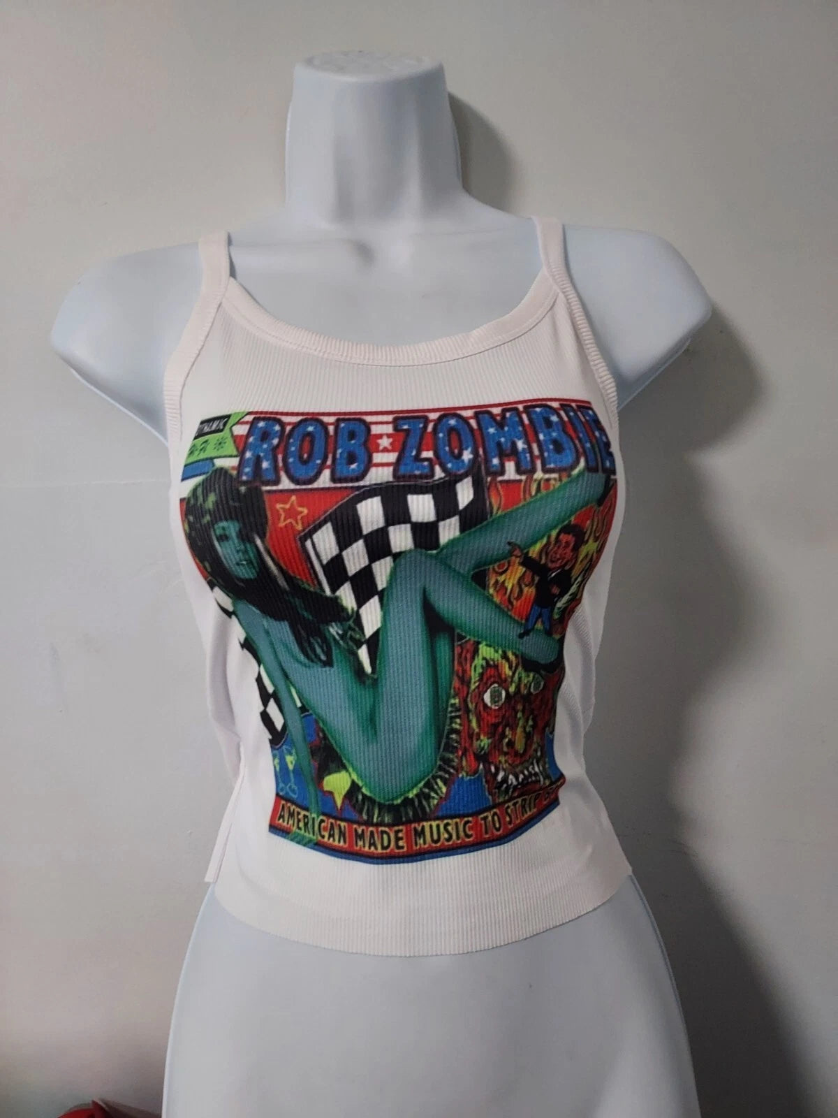 Rob Zombie Hand Cropped Tank Top American Musiic Made To Strip sheri moon shirt