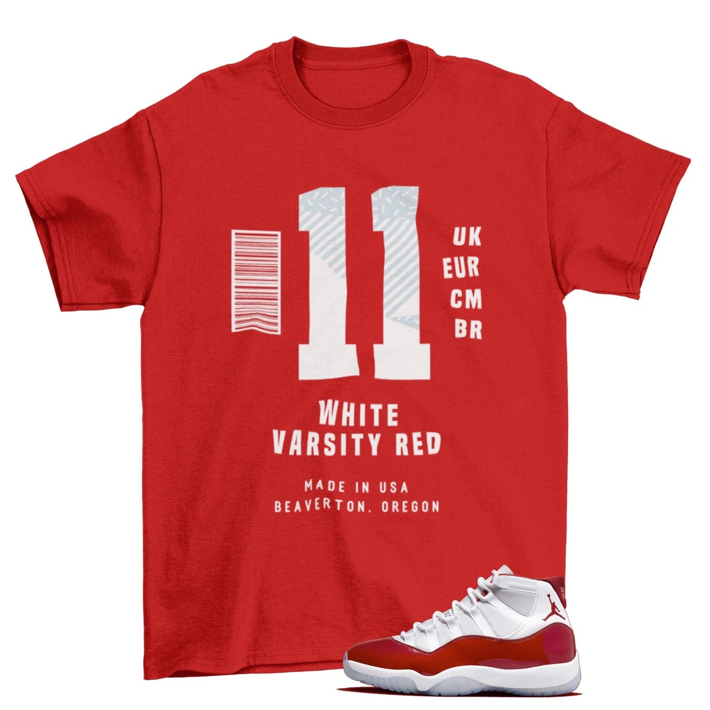 Cherry Box Label Shirt to Match Jordan 11 Retro Cherry CT8012-116