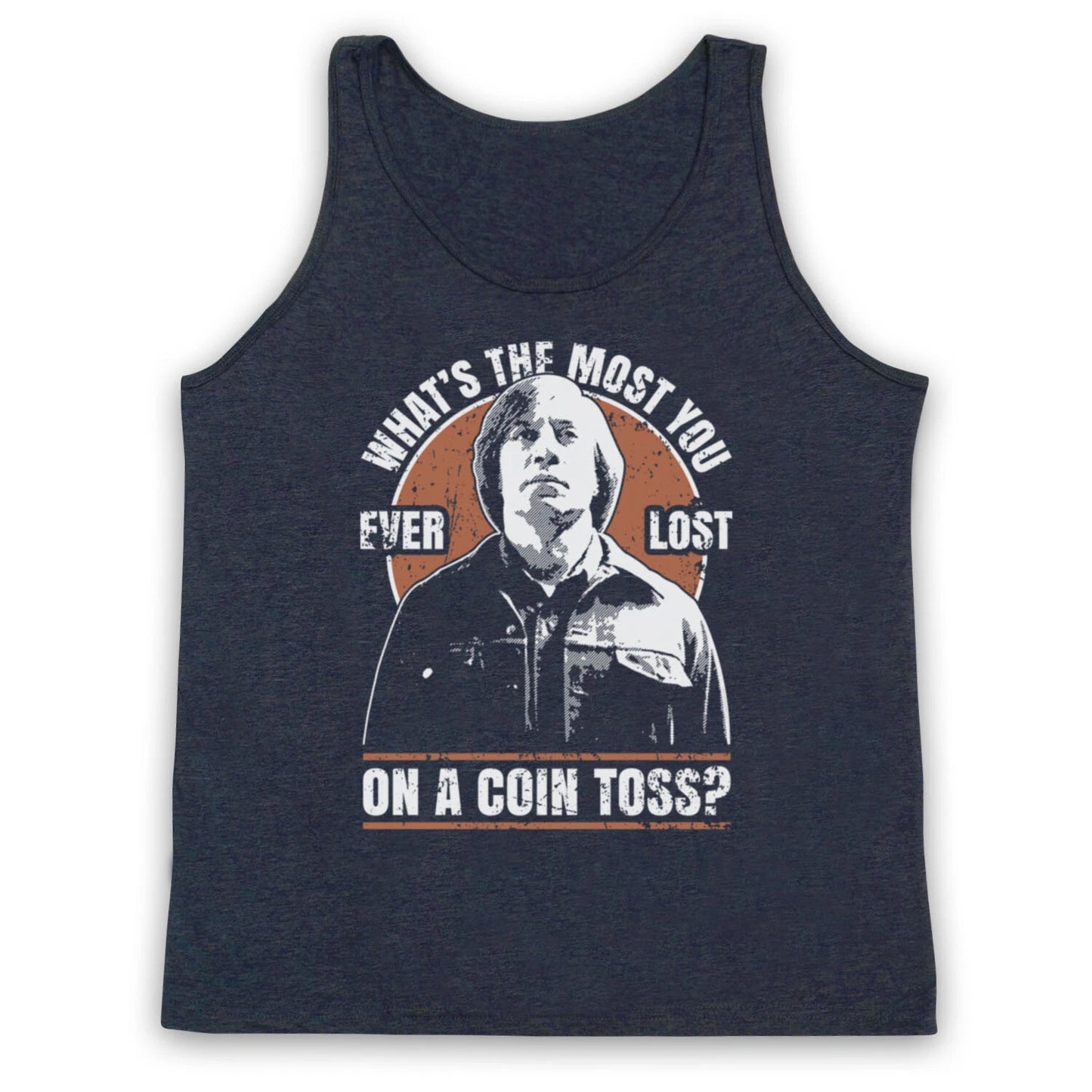 NO COUNTRY UNOFFICIAL ANTON CHIGURH LOST ON A COIN TOSS ADULTS VEST TANK TOP