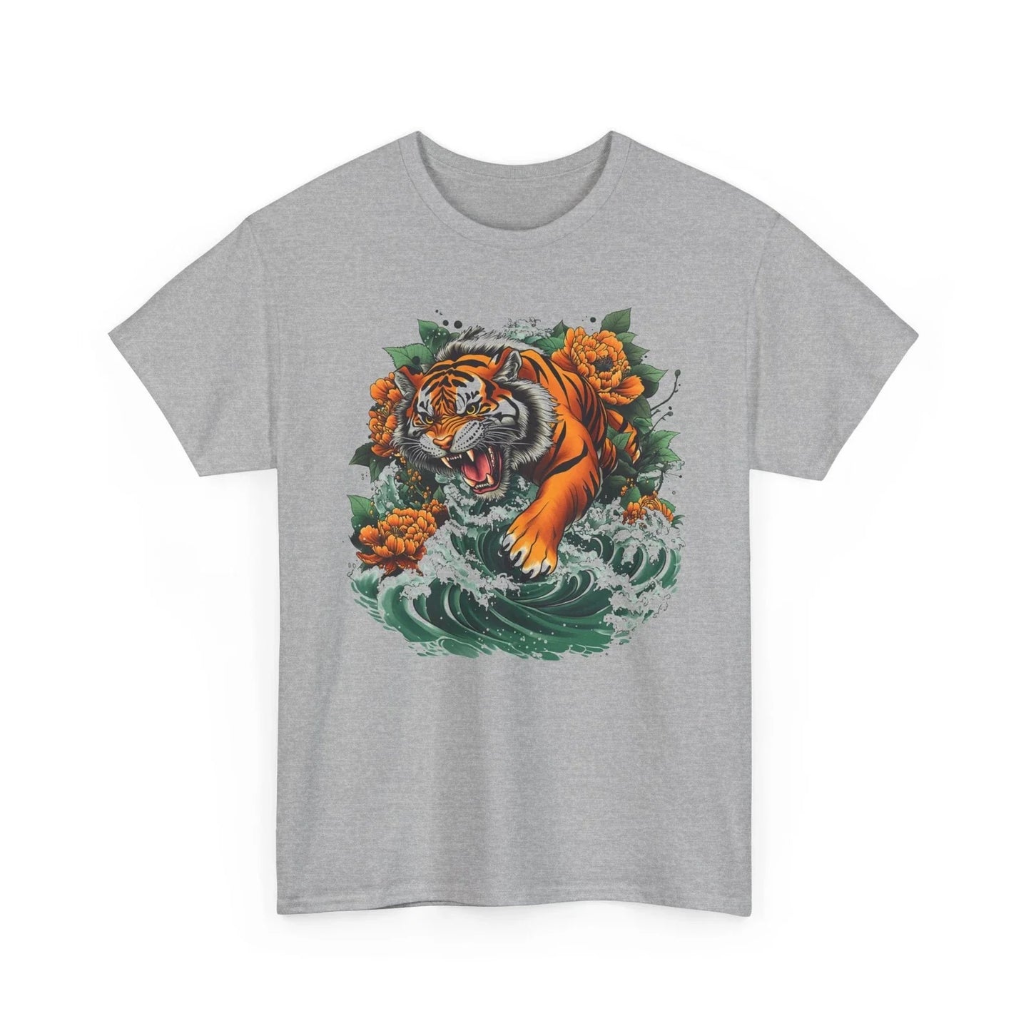 Floral T-Shirt | Lucky Cat Japanese Tee | Kawaii Fortune Shirt