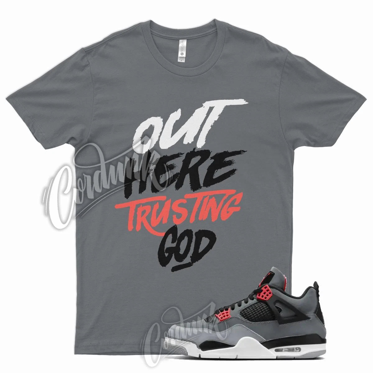TG T Shirt for J1 4 Infrared 6 Dark Grey 23 Black Cement Mid High Low 1 5 7