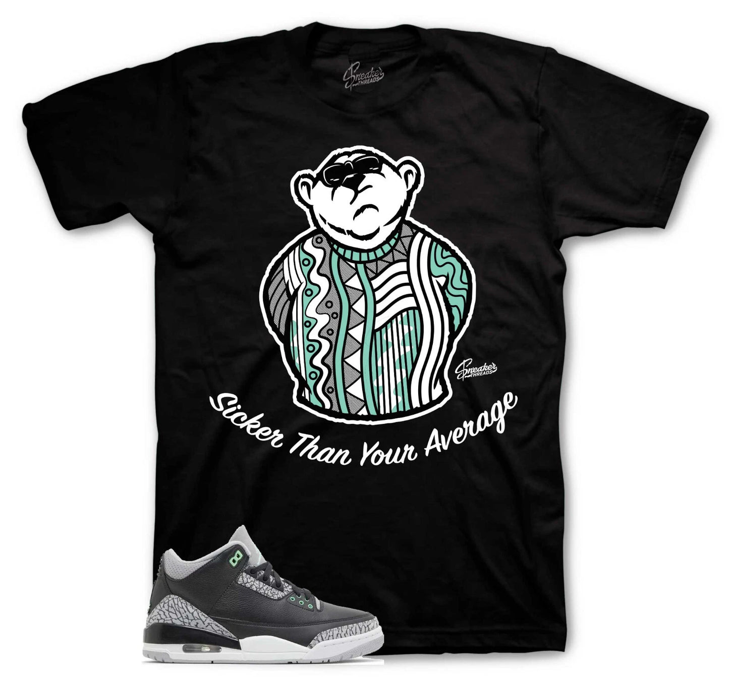 Shirts To Match Jordan 3 Green Glow Sneakers - Big Bear Sneaker Tees