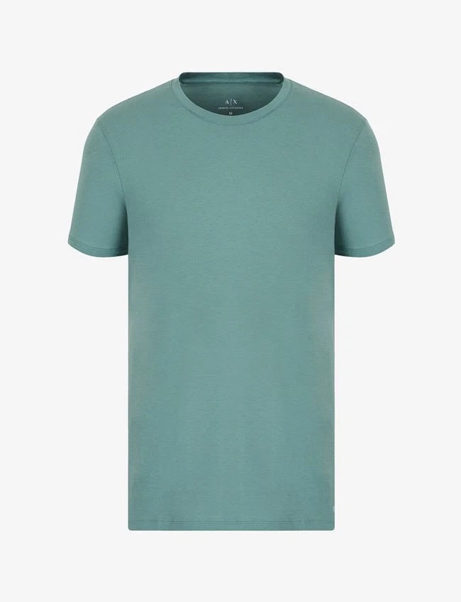 AlX Armani Exchange Men's, Slim Fit Crew Neck Pima Cotton T-Shirt Mint Green L