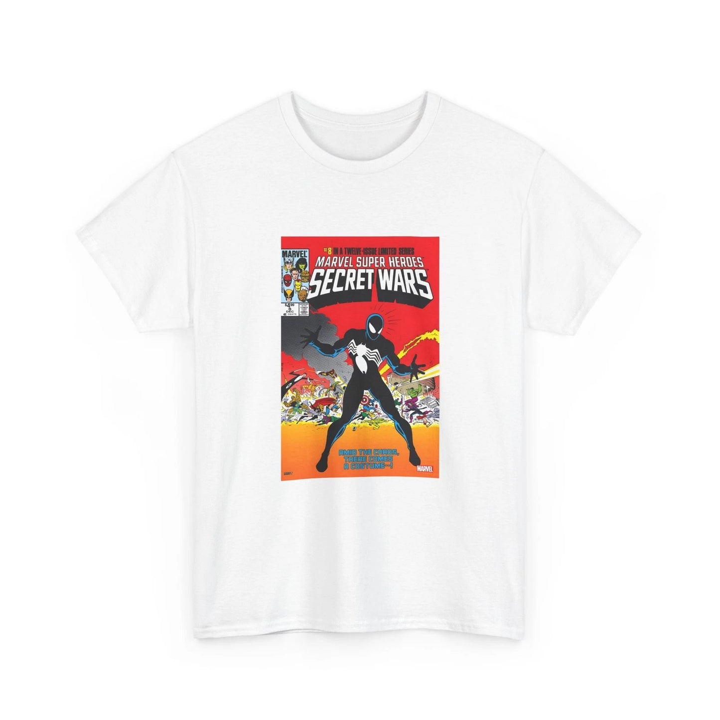 Marvel Secret Wars Retro Comic Cover T-Shirt, Vintage Spiderman Comic Book Shirt