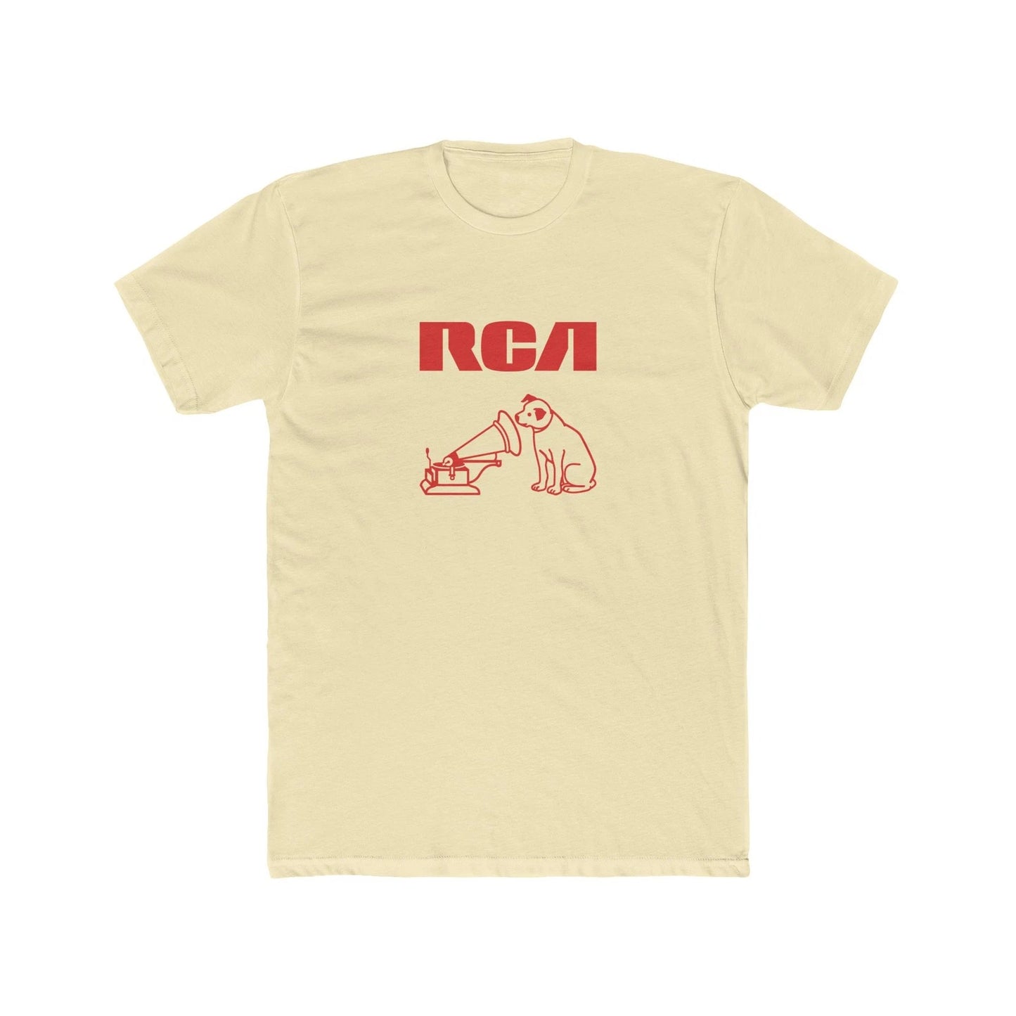 Retro Hi-Fi Dog Listening to Phonograph | Classic RCA - Inspired Tee