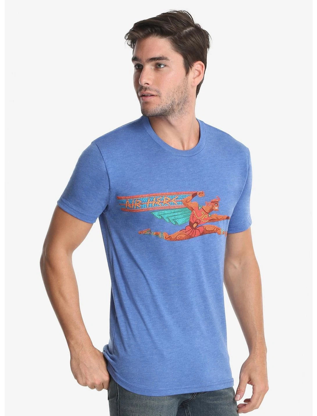 Disney Mens Hercules Air Herc Royal Blue Heather Shirt New S, M