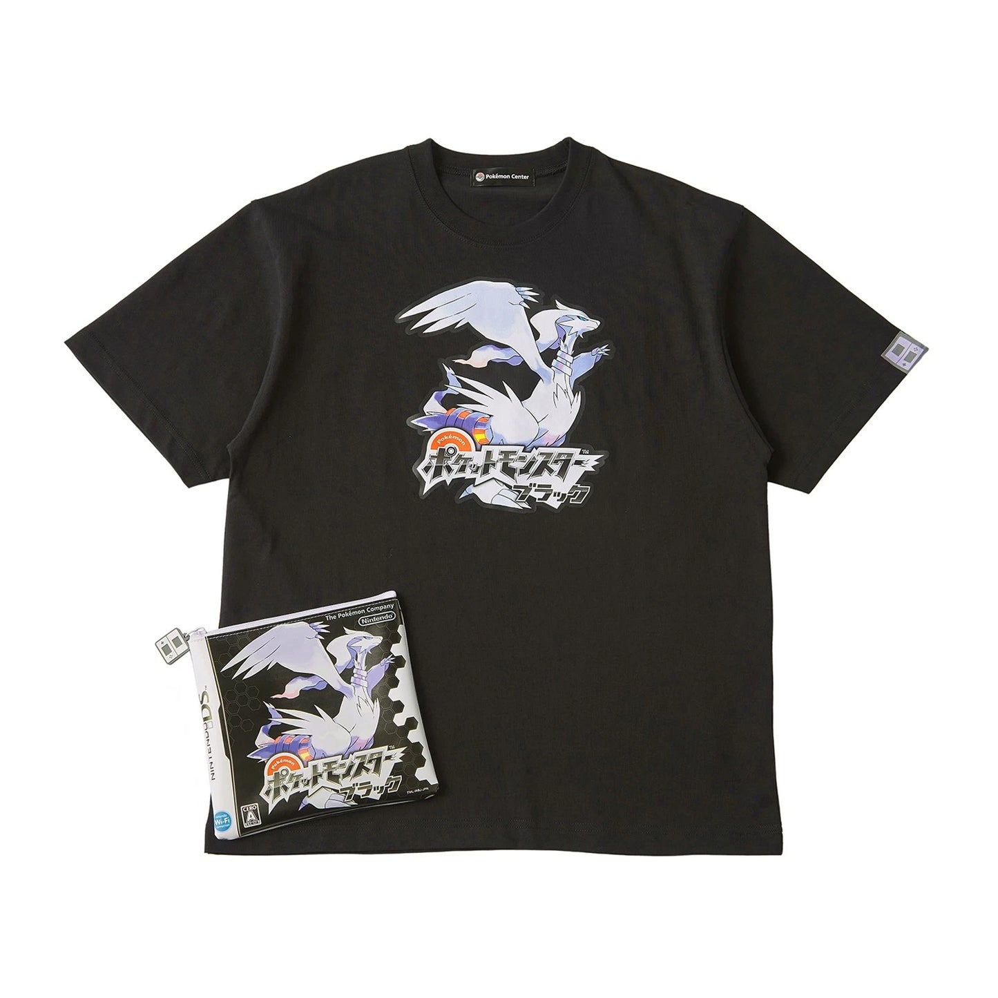 Pokemon Center Original Year Package T-Shirt in Pouch Pokémon Black L-size