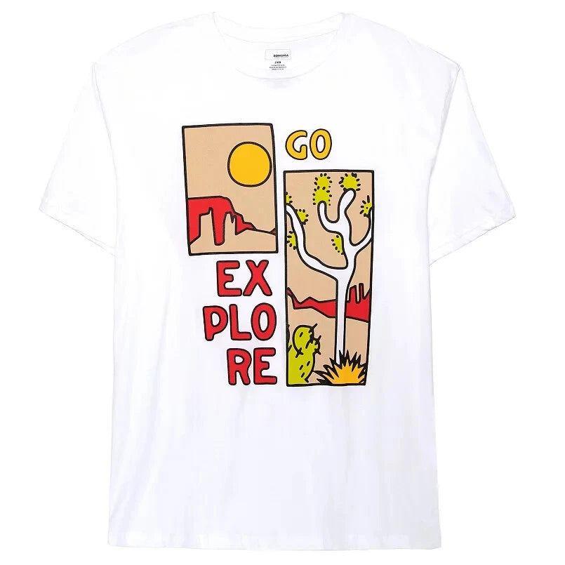 SONOMA Men's EXPLORE OUTDOORS T-SHIRT - Big & Tall 2XB Graphic Tee NWT