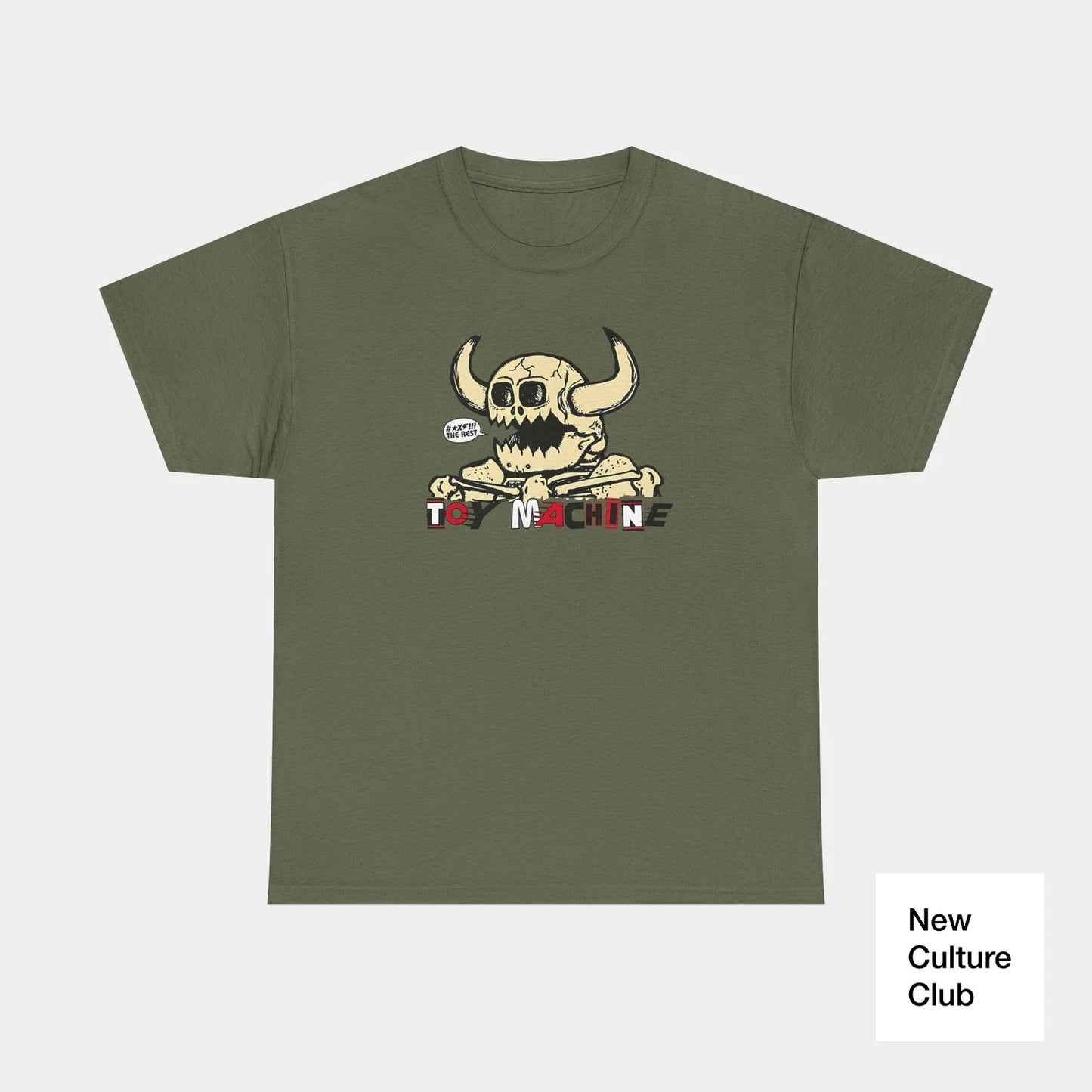 Toy Machine **** the Rest! Skull Classic Skateboarding T Shirt Print
