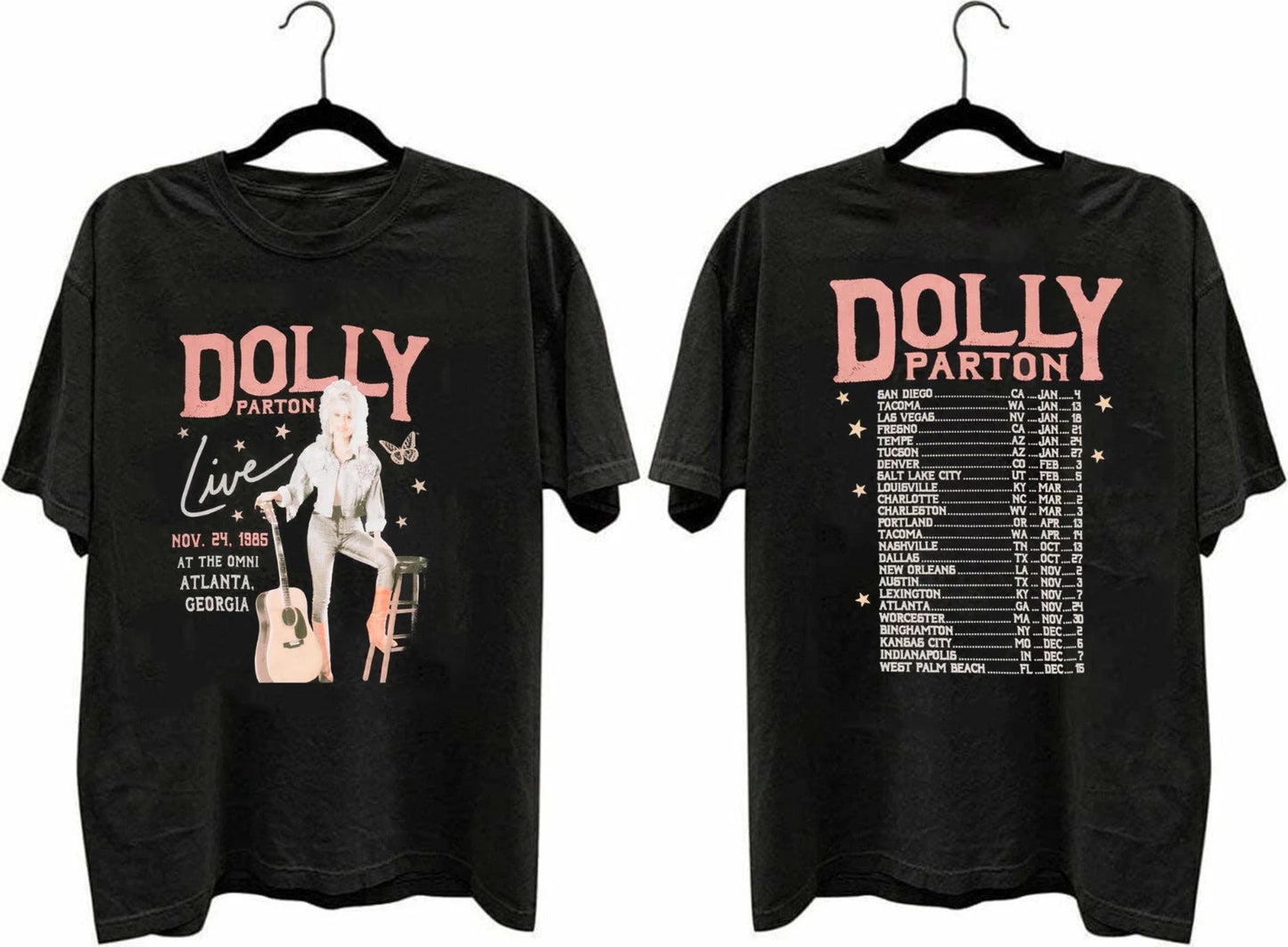 VTG 1985 Dolly Parton Real Love Tour T-Shirt Unisex Fan Gift S-5XL
