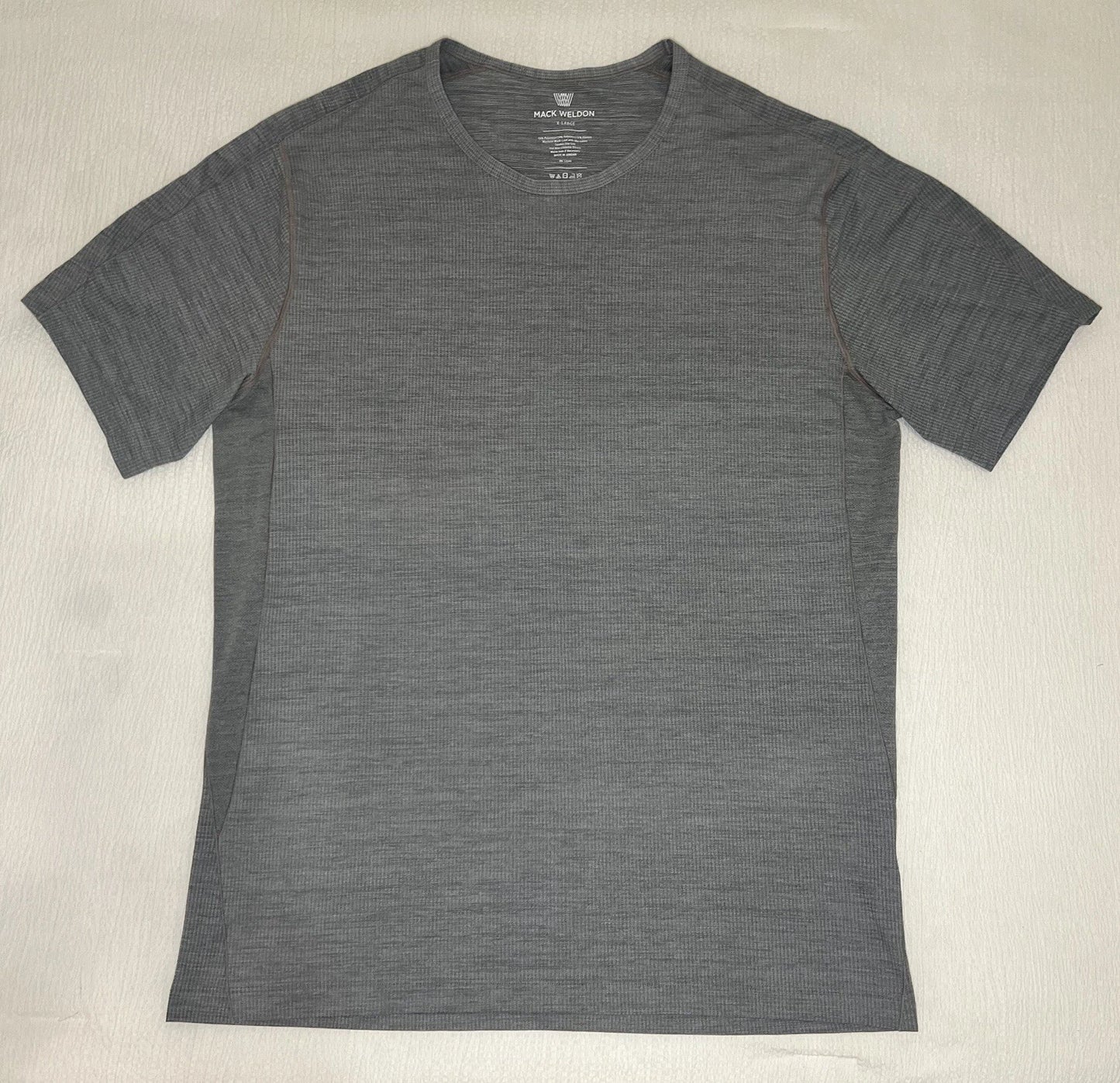 Mack Weldon For Daily Wear Shirt Performance Stretch Men's XL Gray Textured