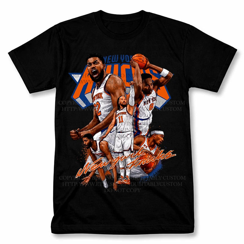 Jalen Brunson Josh Hart Towns New York Graphic T Shirt Vintage Style Fan Tee