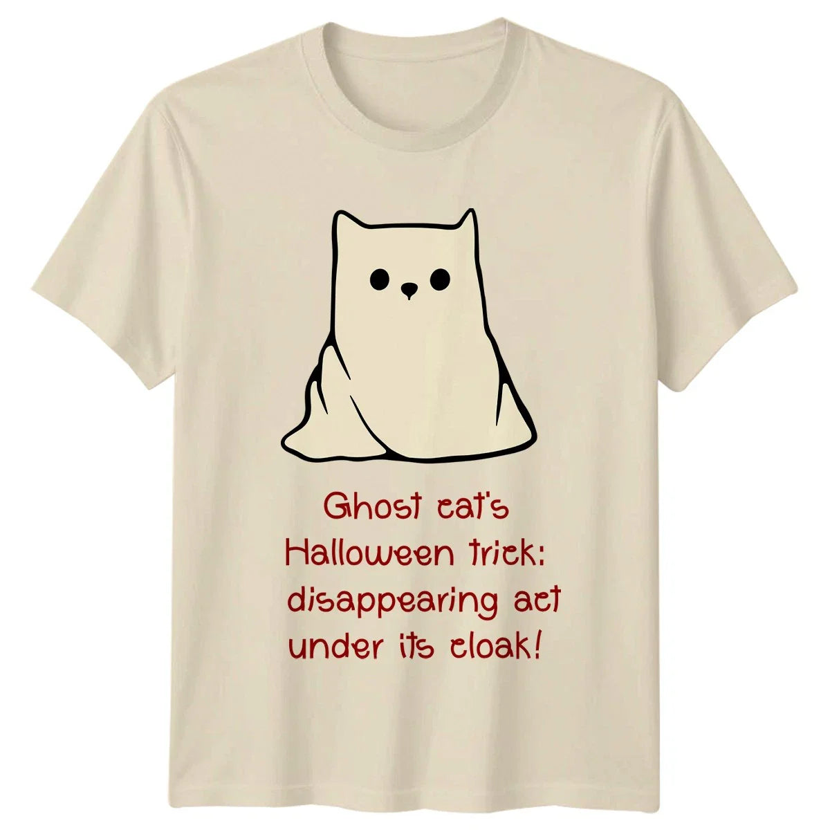 Ghost Cats Halloween Trick T-Shirt Kawaii Cat Lovers Halloween Gift For Him Her