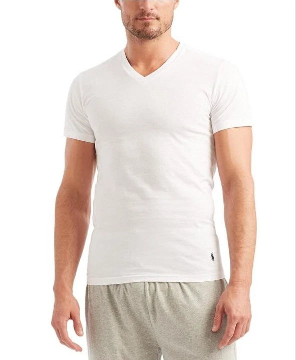 Polo Ralph Lauren Men’s Slim Fit T-Shirt White 2 Pack Size L