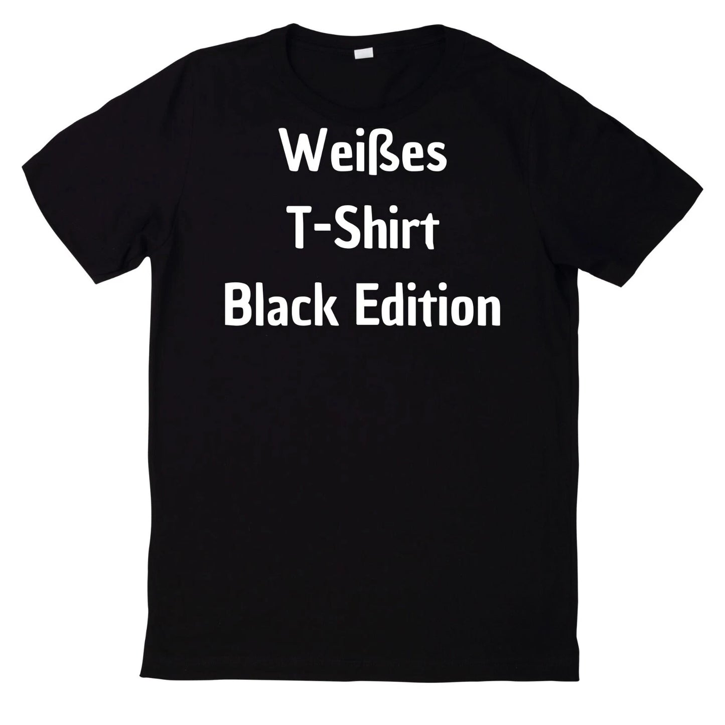 Black Edition Motif White T-Shirt