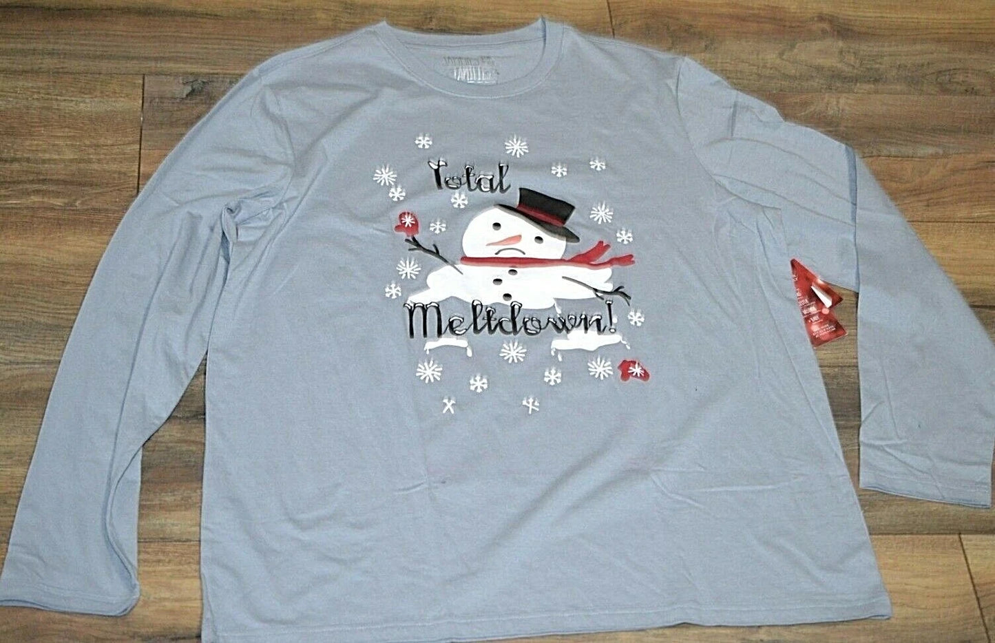 Jammies for Families Total Meltdown Snowman Sleep Shirt Holiday Christmas