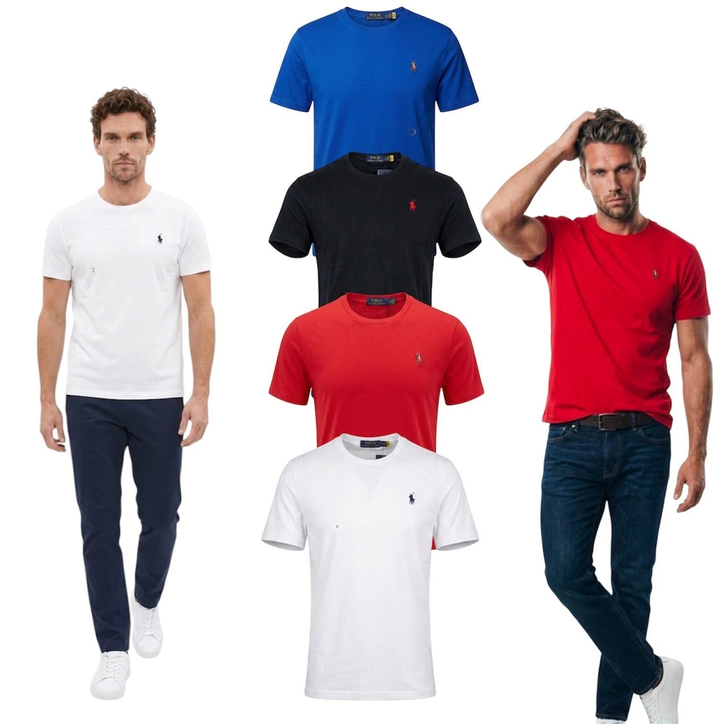 Polo Ralph Lauren Men’s Cotton T-Shirt Crew Neck Short Sleeve Casual Tee