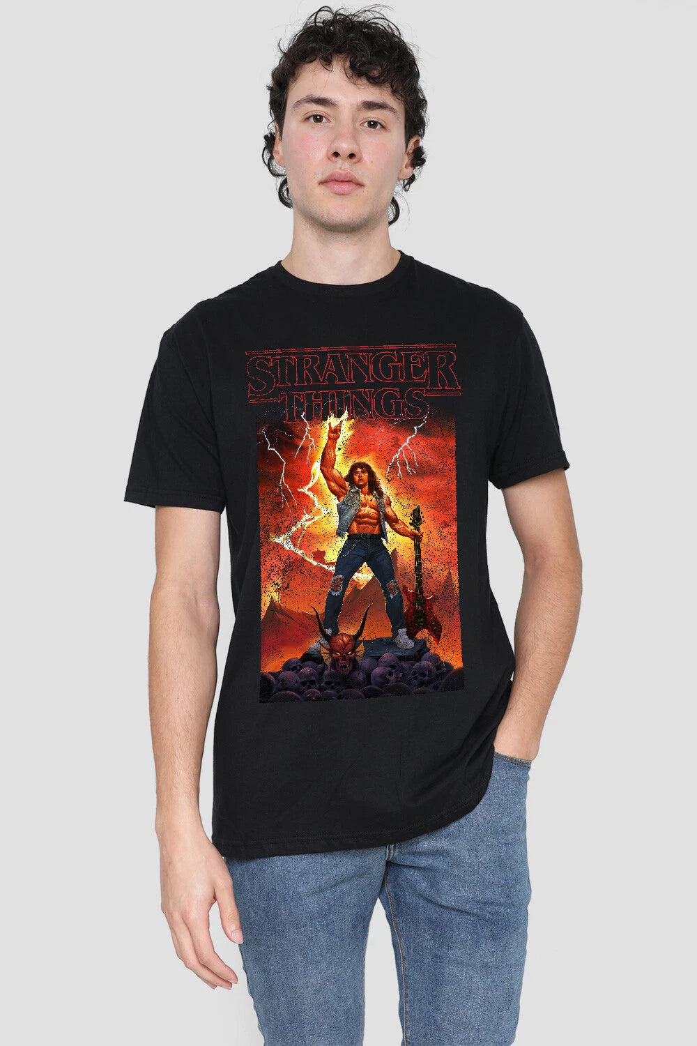 STRANGER THINGS ROCK OF EDDIE MUNSON - Mens T-Shirt S-2XL