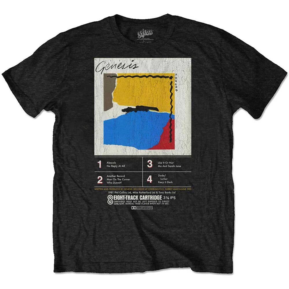 Genesis - Abacab 8-Track - Black t-shirt