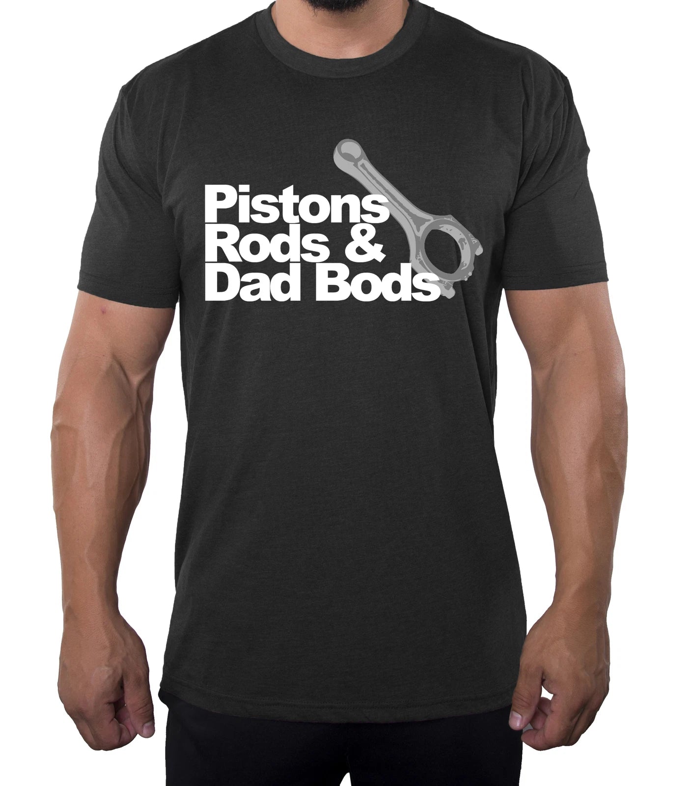 Piston Rods & Dad Bods Simple Illustration Shirts, Best Cool Shirts for Dad!