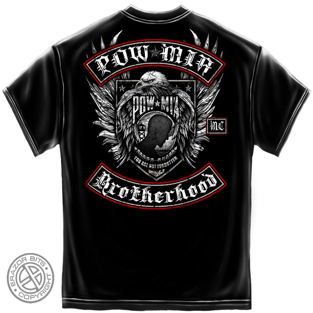 New POW MIA BROTHERHOOD T-SHIRT