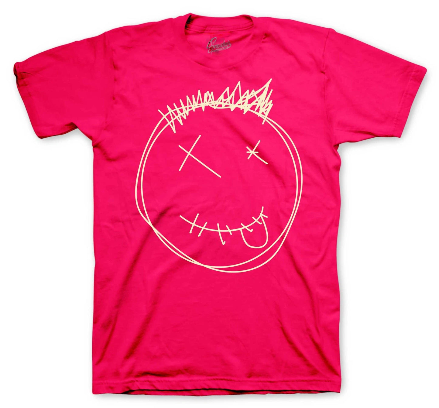Shirts To Match Jordan 1 Tropical Pink Travis Scott AJ1 - Smiley Tee