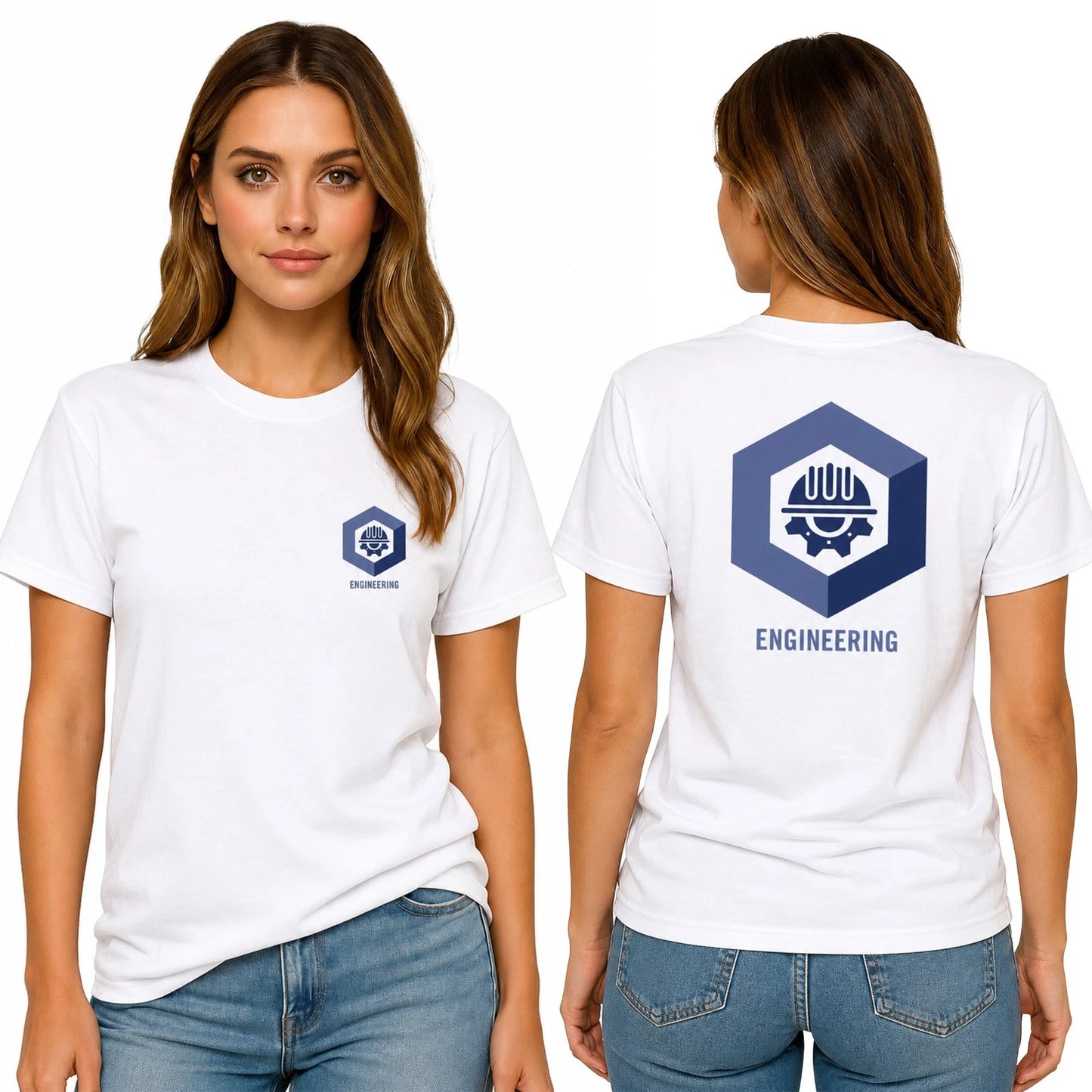 Business Logo T-Shirt Custom Printed 100% Cotton Workwear Uniform