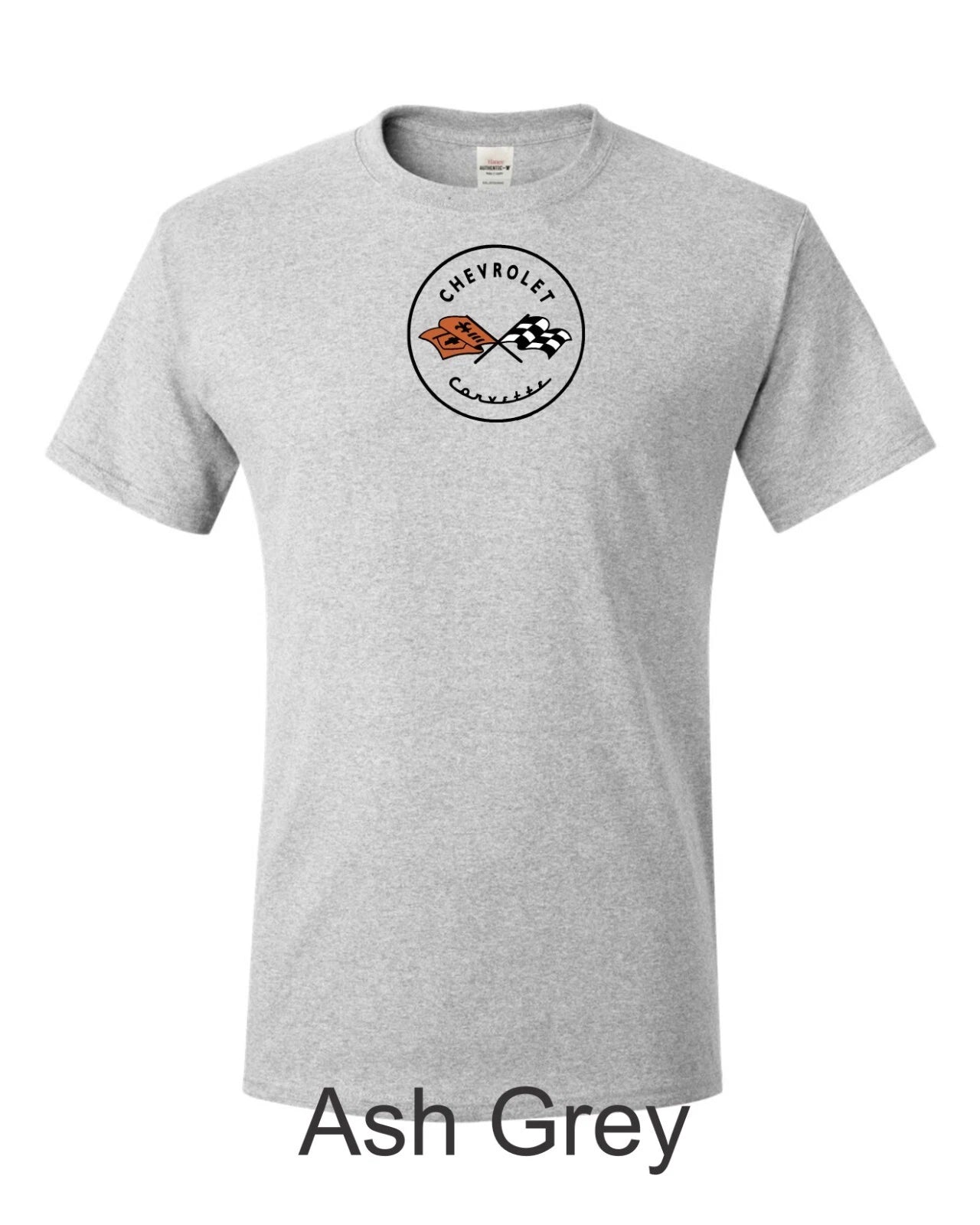 Color C1 Corvette emblem Printed on Men's Shirt. FREE SHIPPING !!!