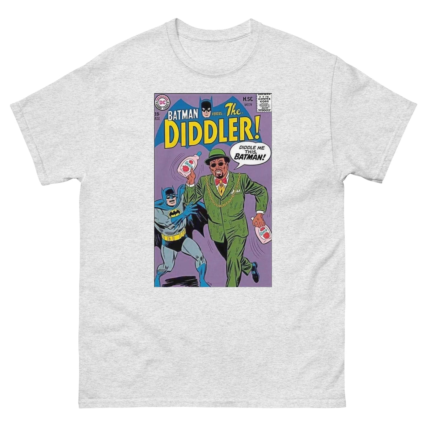 Batman vs. The Diddler T-Shirt, Funny Custom Shirts, Fan Comics, Internet Memes